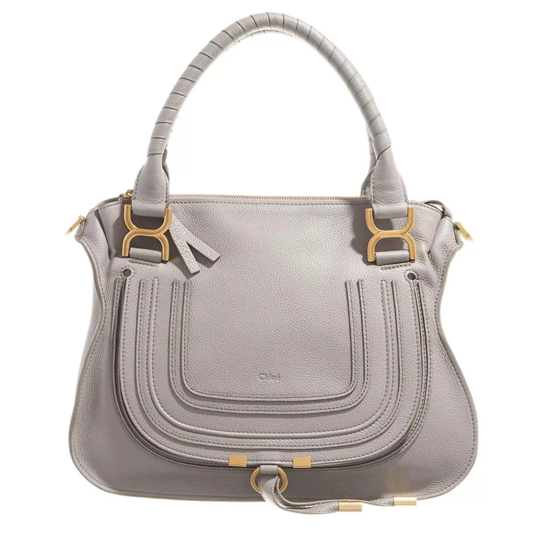 Chloé Tote Marcie Shoulder Bag Large Cashmere Grey