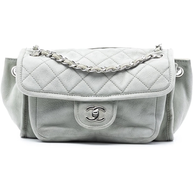 Chanel Sac à bandoulière Calfskin French Riviera Shoulder Bag grau