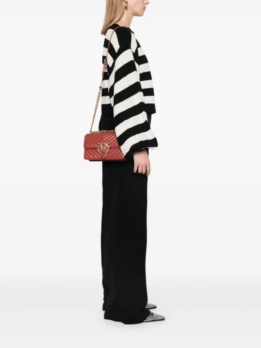 Pinko Shoppers Love One Mini Shoulder Bag in rood