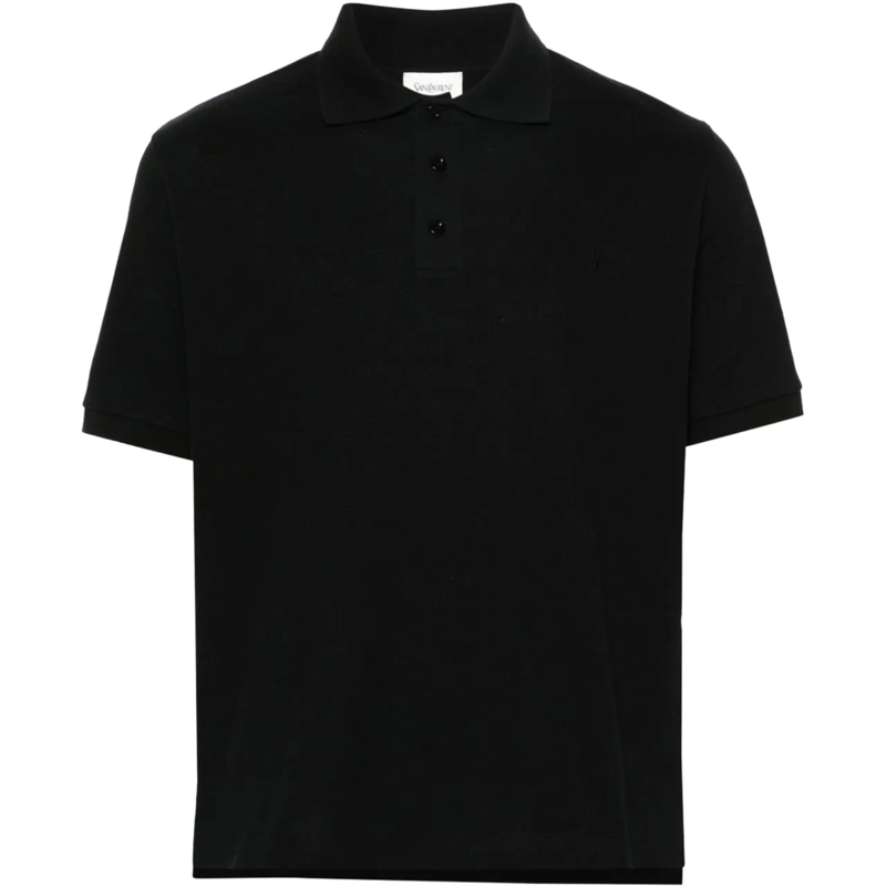 Saint Laurent Polohemd T-Shirts And Polos Black schwarz