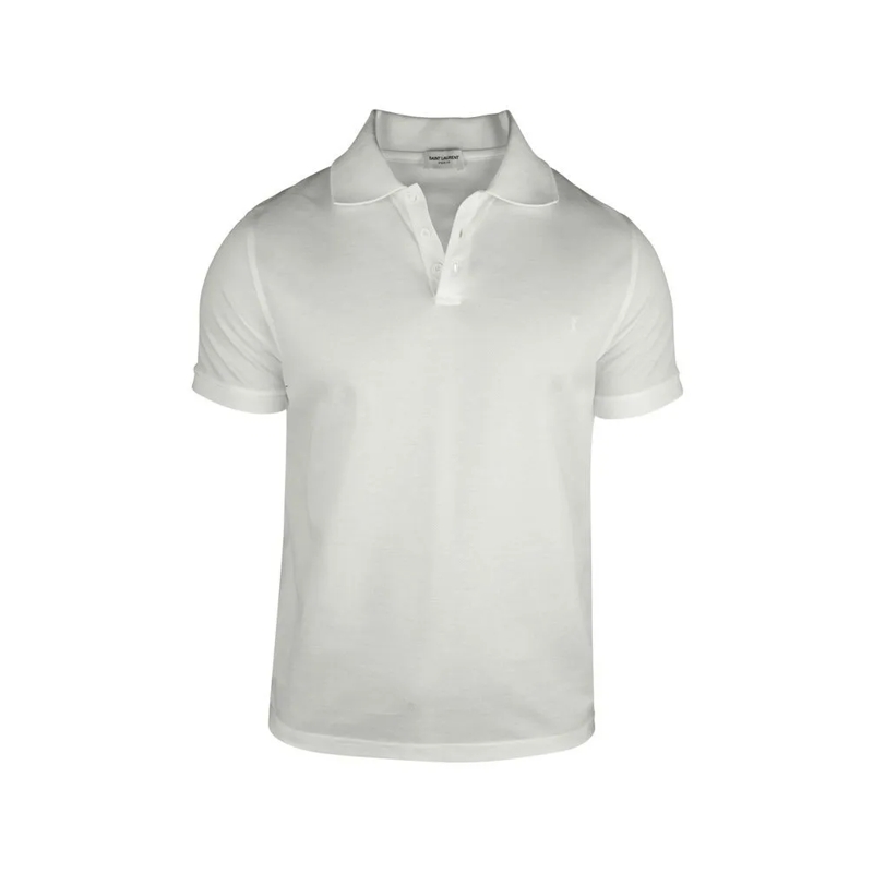 Saint Laurent Polo shirt Cassandre Polo Shirt White