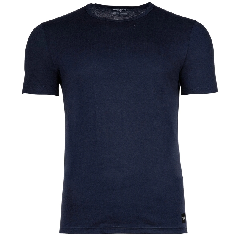 Emporio Armani Hemd Hochwertige Rundhals-Shirts im Doppelpack von EMPO blau(Image 4)