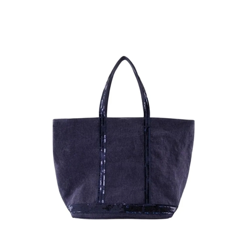 Vanessa Bruno Tote Cabas L Shopper Bag - Linen - Blue Blue