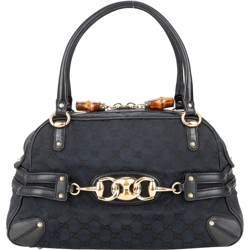 Gucci Schultertasche Gucci GG Monogram Horsebit Handbag mehrfarbig