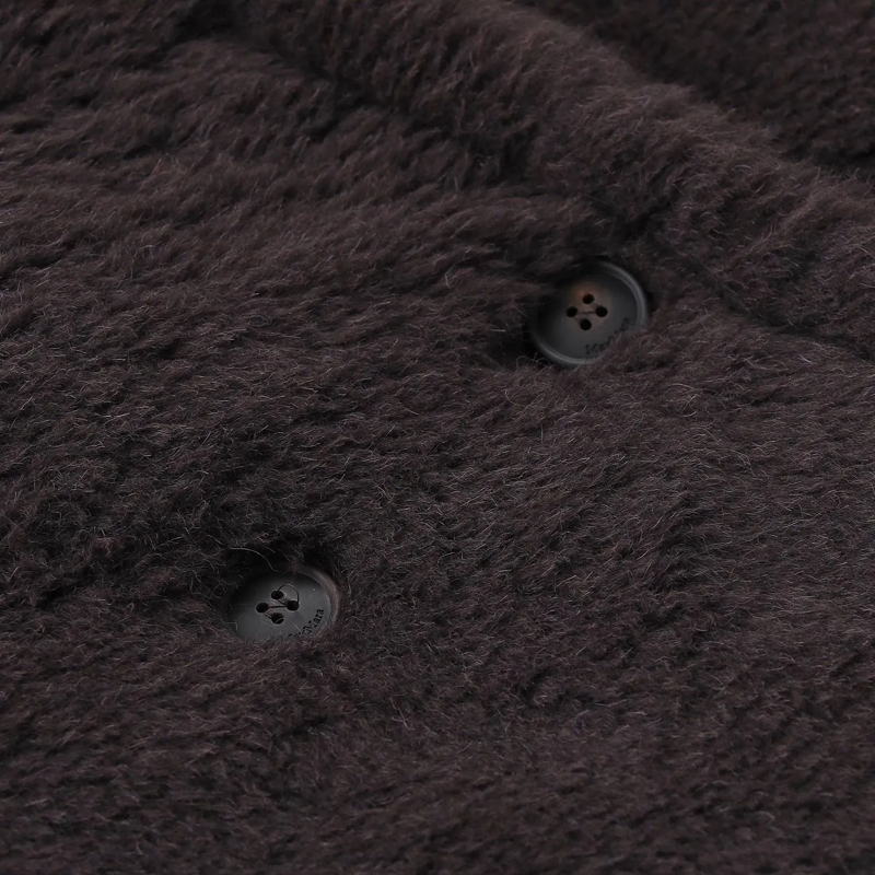 Max Mara Wintermantel Mantel Tedgirl aus Alpaka-Seide-Mix braun(Image 4)