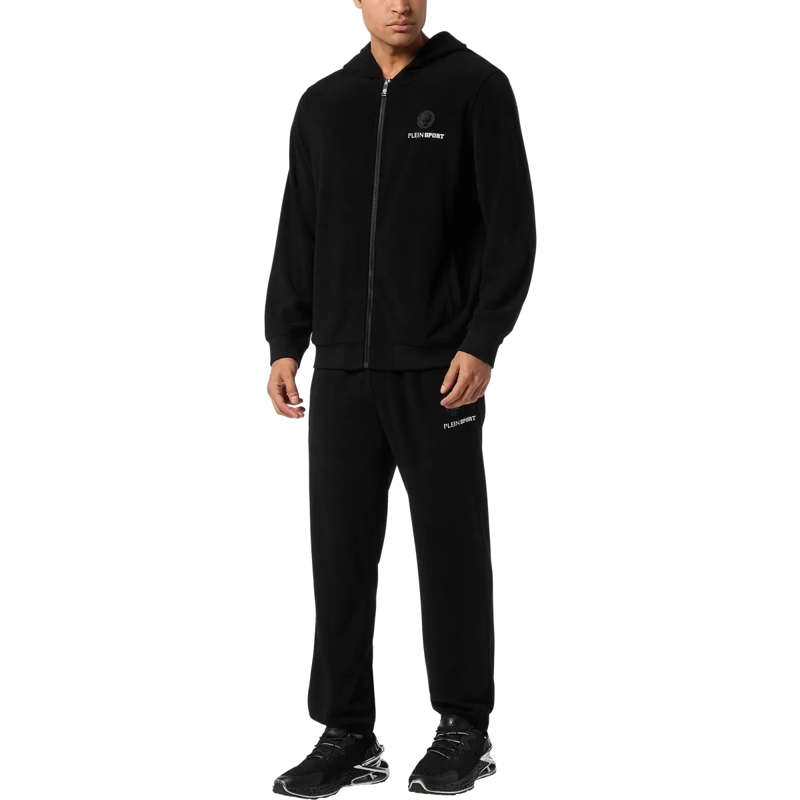 Plein Sport Top Kapuzen-Sweatjacket schwarz(Image 4)