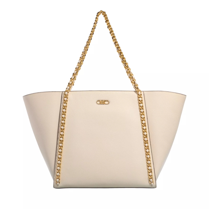 Michael Kors Westley Large Top Zip Chain Tote Lt Cream Sac a provisions