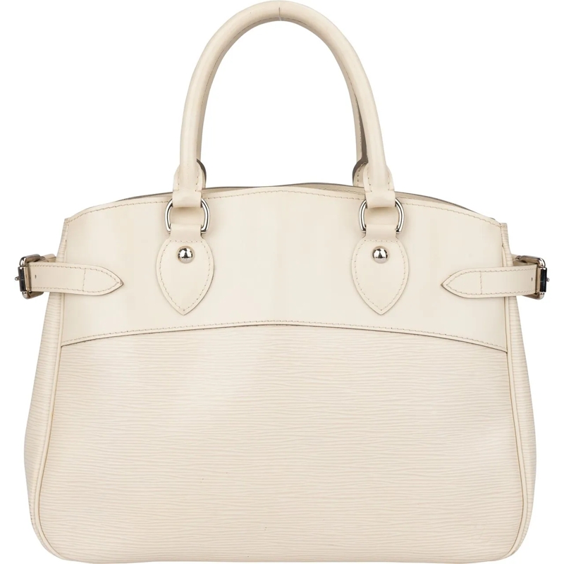 Louis Vuitton Schultertasche Louis Vuitton Blanc Epi Leather Passy Handbag weiß