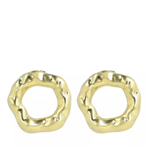 LOTT.gioielli CL Earring Circle Deluxe Gold Stiftörhängen