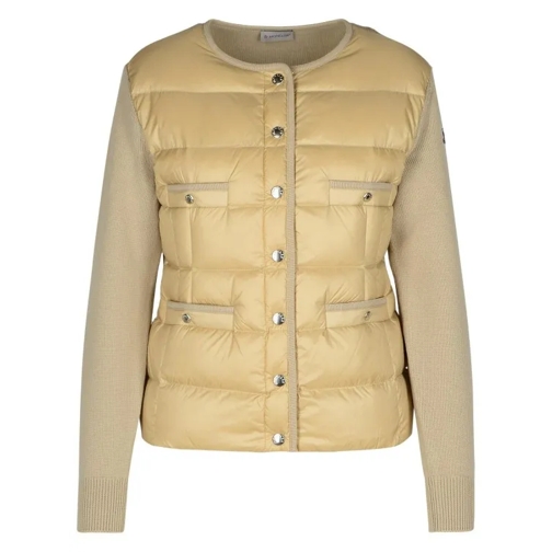 Moncler  Beige Nylon Blend Sweater Neutrals