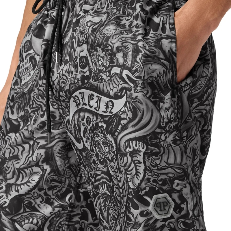 Philipp Plein  Badehose Tattoo schwarz(Image 2)