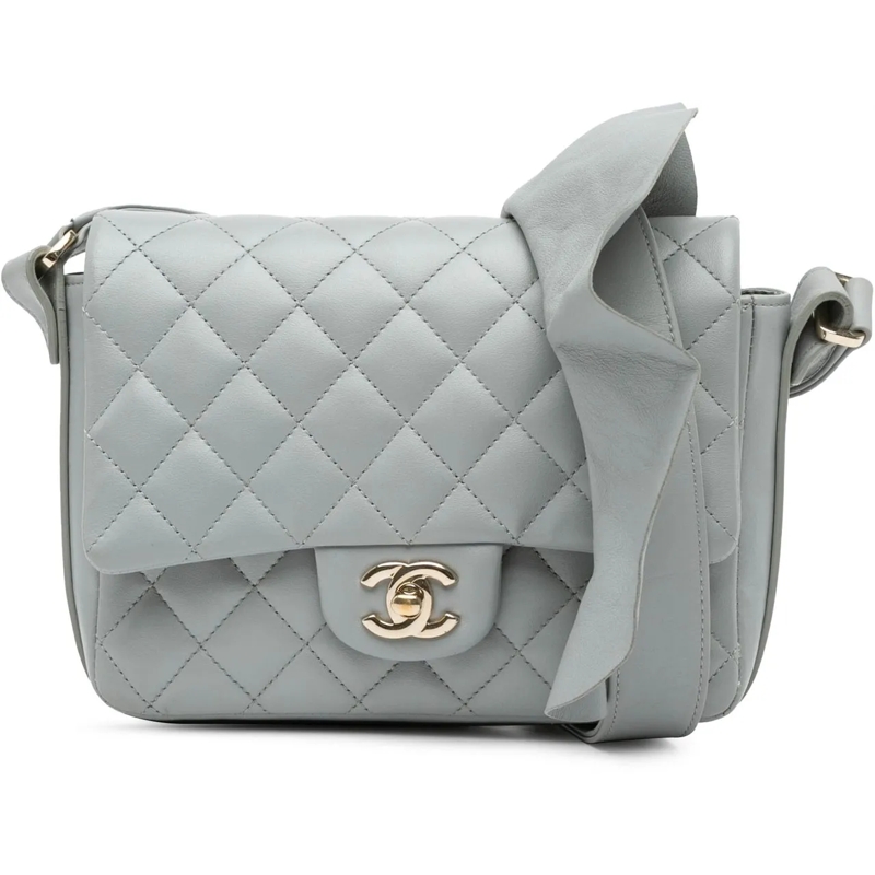 Chanel Sac à bandoulière Quilted Calfskin Bolero de Chanel Flap grau