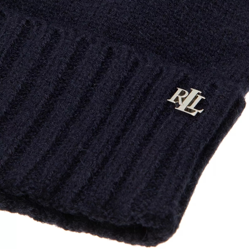 Lauren Ralph Lauren Wollmütze Cuff Hat Cold Weather Navy(Image 9)