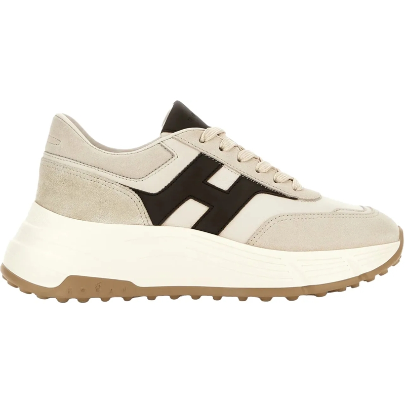 Hogan Low-Top-Sneaker Flat Shoes Beigemarrone braun