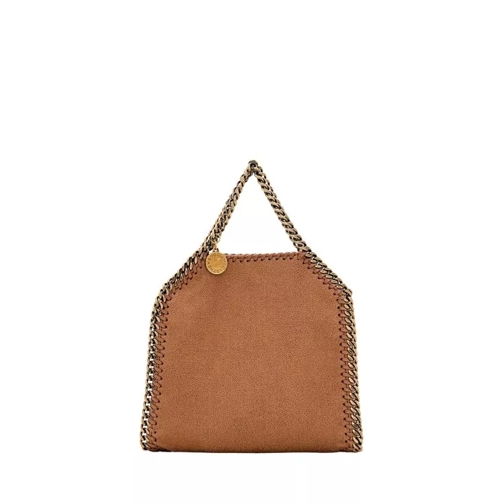 Stella McCartney Tiny Eco Shaggy Deer Tote Bag Brown Rymlig shoppingväska