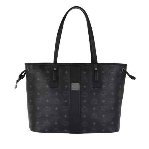 MCM Project Visetos Reversible Shopper Medium Black Shopping Bag