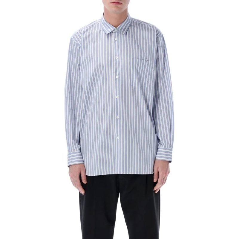 Comme des Garcons Chemise Shirt Striped Cotton Shirt White
