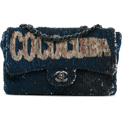 Chanel Schultertasche 2016-2017 Paris Cuba Medium Sequin Coco Cuba Singl blau (Image 2)