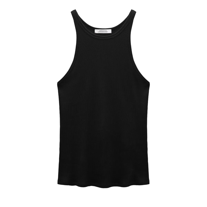 Dorothee Schumacher Top PURE SLEEKNESS top vinyl black