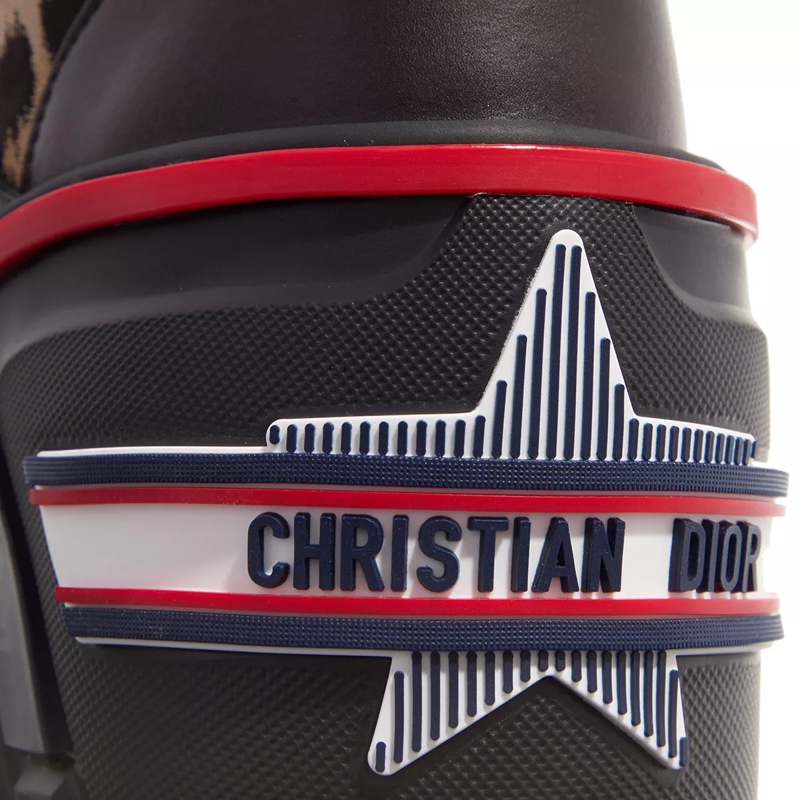 Christian Dior Winterboots Dioralps Highboots Afterski Leopard Natural Black(Image 3)