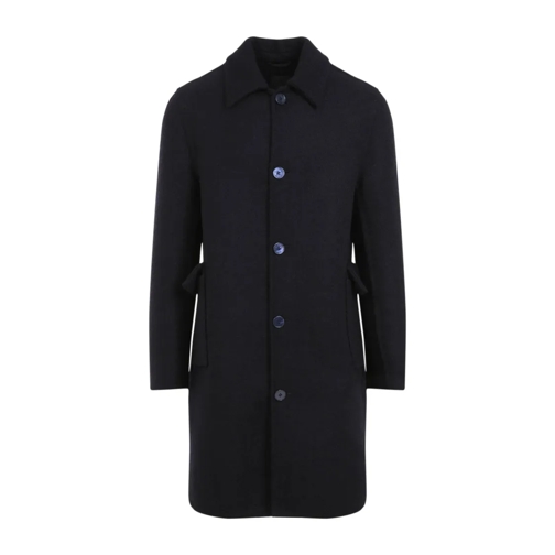 Givenchy Overgangsjas Virgin Wool Coat Blue