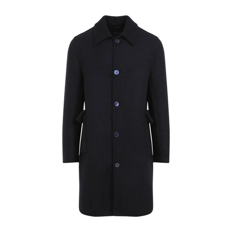 Givenchy Veste de transition Virgin Wool Coat Blue