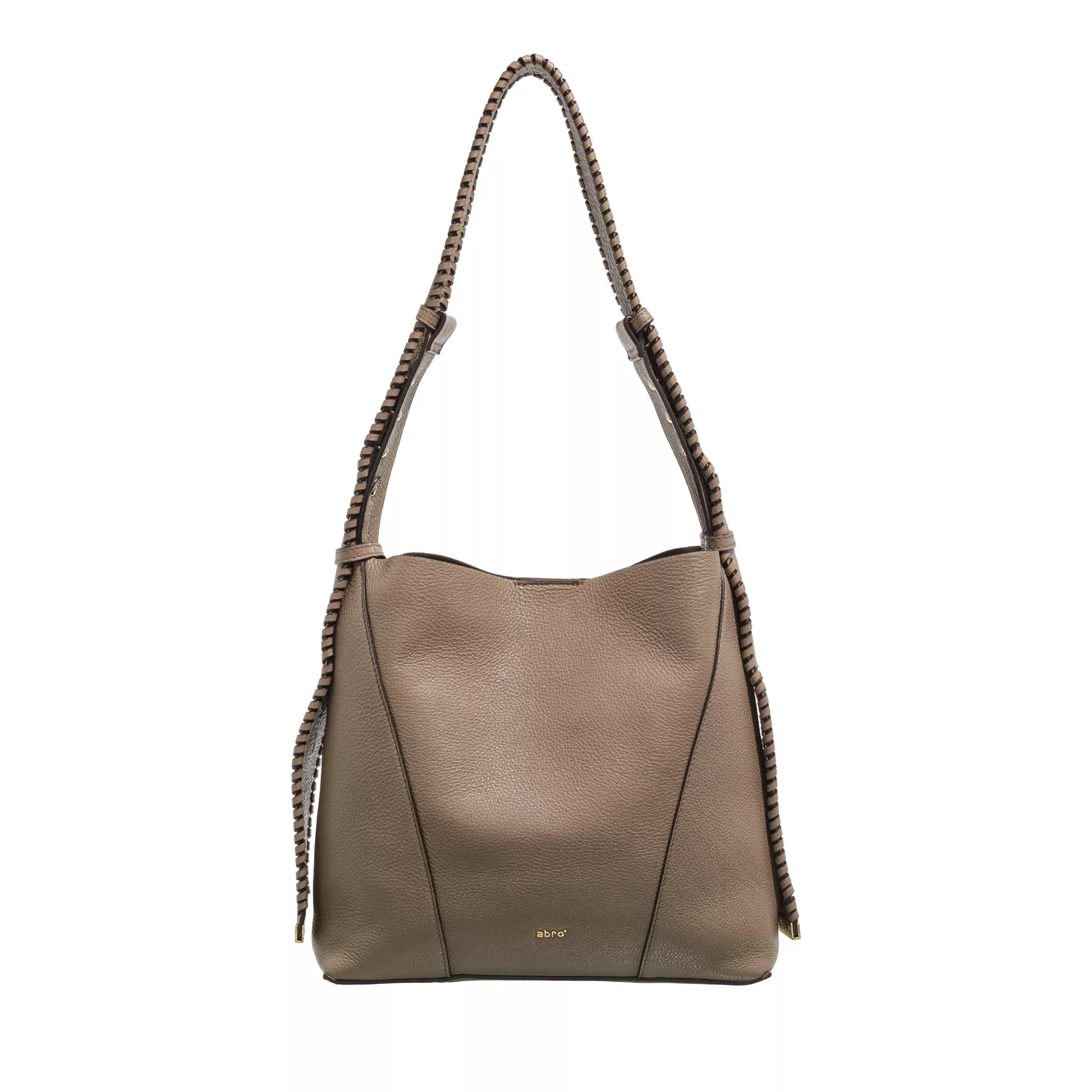 Abro Crossbody Bags - Umhängetasche M - Gr. unisize - in Taupe - für Damen