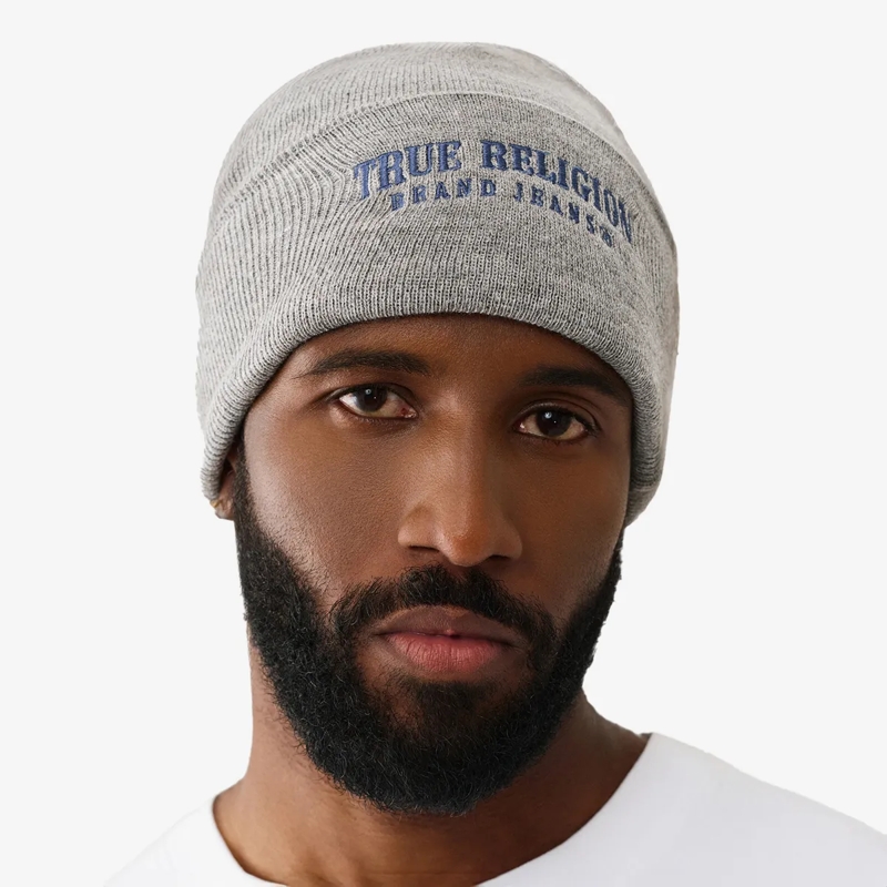 True Religion Hut Beanie grau