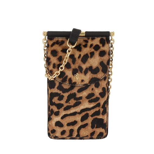 Lauren Ralph Lauren Phone Bag Crossbody Mini Leopard Handytasche