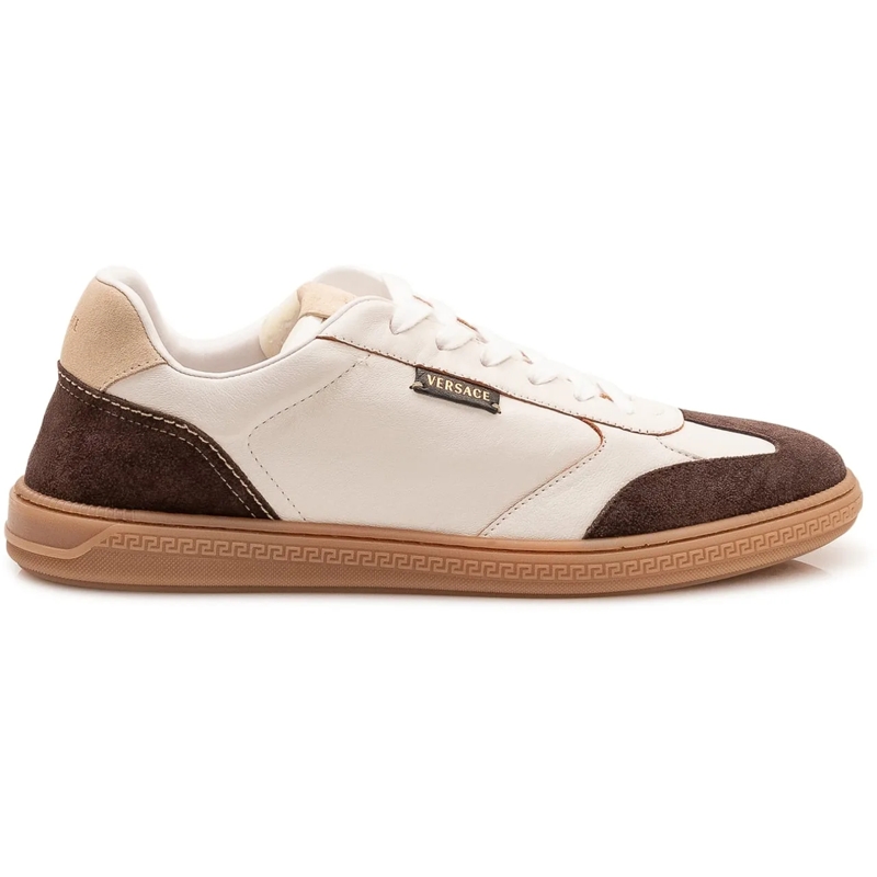 Versace Low-Top-Sneaker Sneakers con Inserti e Lacci weiß
