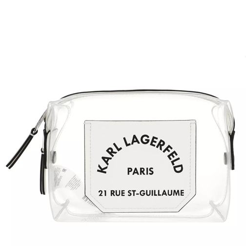 Karl Lagerfeld Karl Journey Transparent Washbag White Custodia per cosmetici