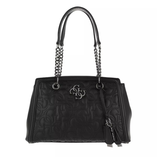 Guess New Wave Luxury Satchel Bag Black Draagtas