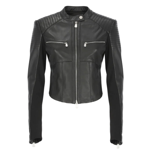 Pinko Übergangsjacke Leather Jacket Black