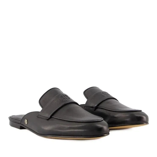 Anine Bing Corrine Mules - Leather - Black Black Slide