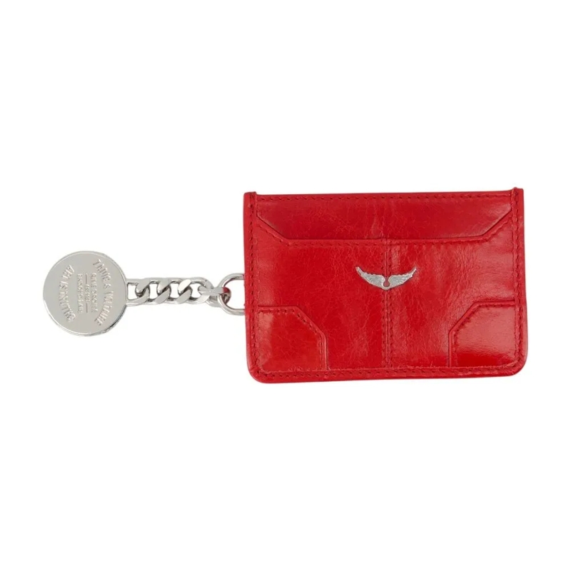 Zadig & Voltaire Geldbörse Sunny Pass Card Holder - Leather - Red Red