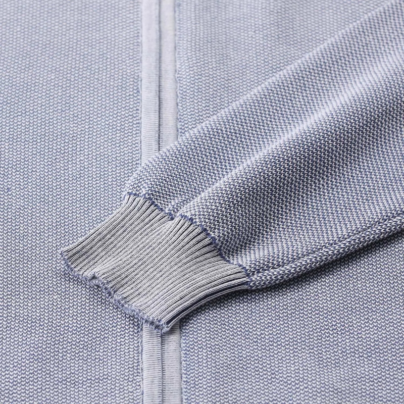 Moorer Overgangsjas Strickjacke Urbino blau(Image 5)