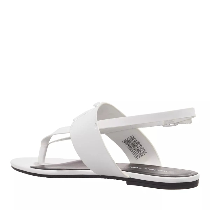 White 2024 sandals flat