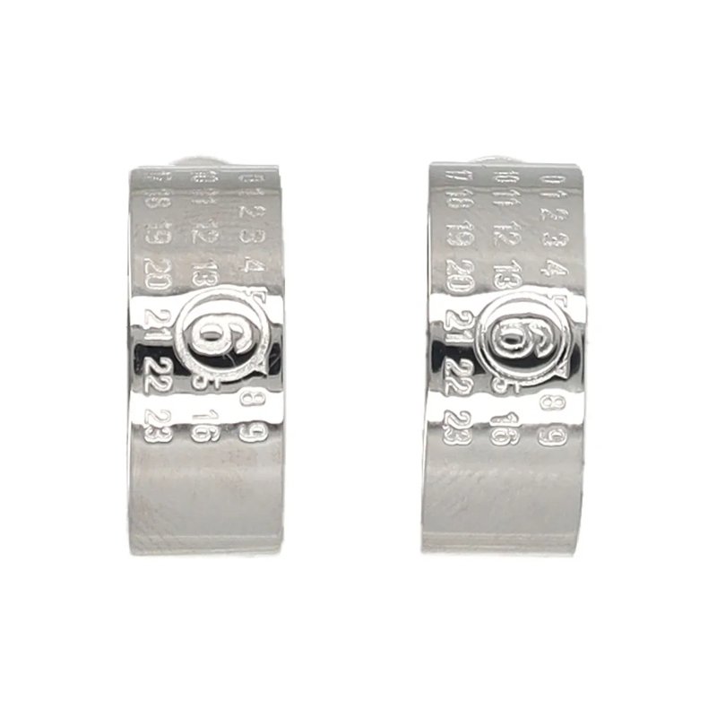 MM6 Maison Margiela Ohrstecker Numeric Minimal Signature Hoop Earrings Not Applicable