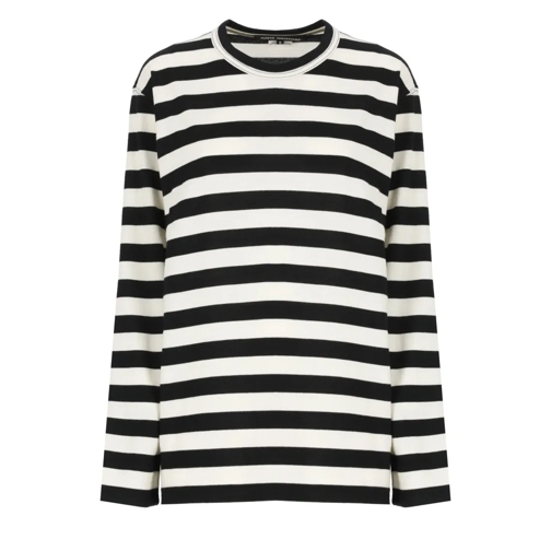 Junya Watanabe Pullover Wool Striped Sweater Black