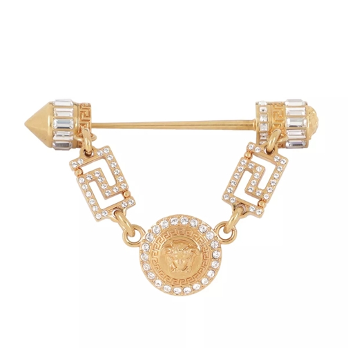 Versace Medusa Slide Crystal/Oro Mittellange Halskette