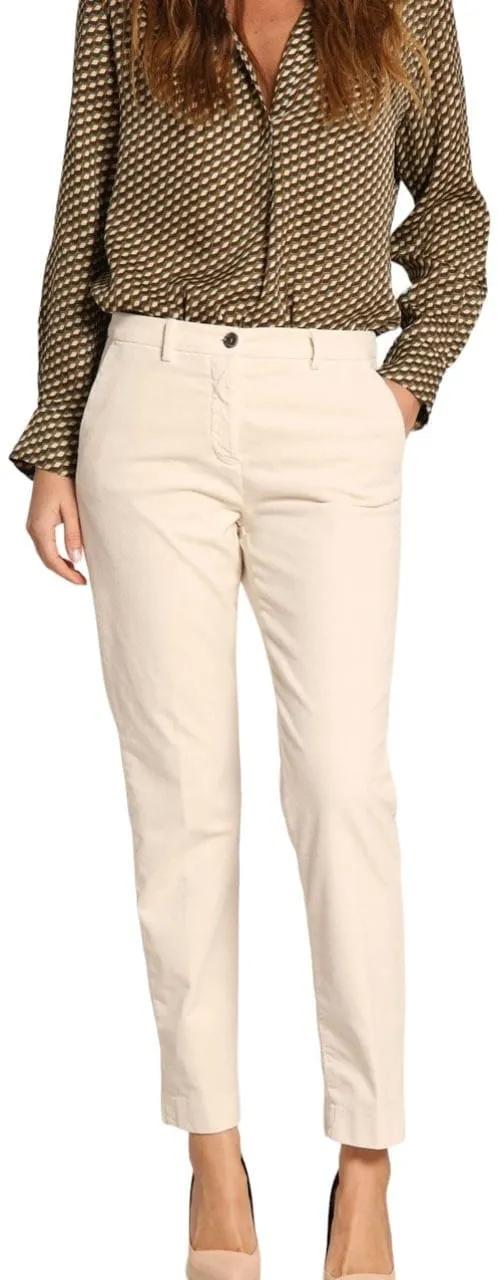 Thumbnail - Mason's - Chino Velours Ecru New York Regular Mason's Femme - Größe IT 48 - bunt