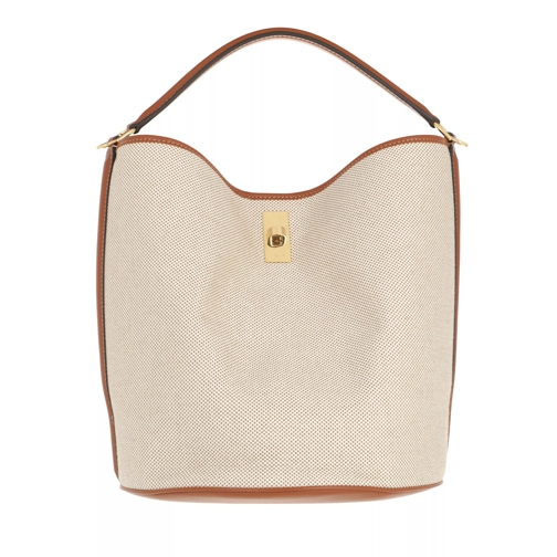 Celine Bucket Bag 16 Bucket Bag Tan/White