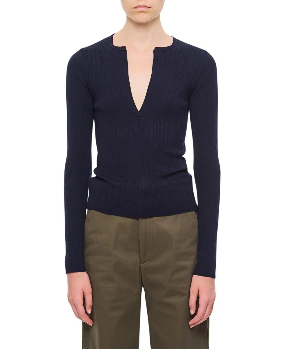 Max Mara - Urlo Long Sleeve Top - Größe M - schwarz