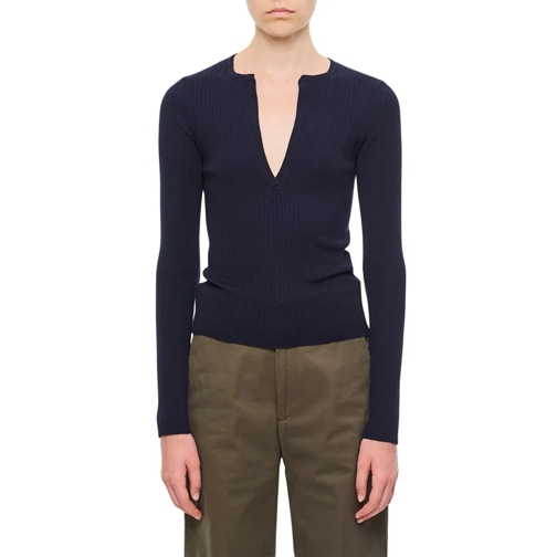 Max Mara Topjes met lange mouwen Urlo Long Sleeve Top Black