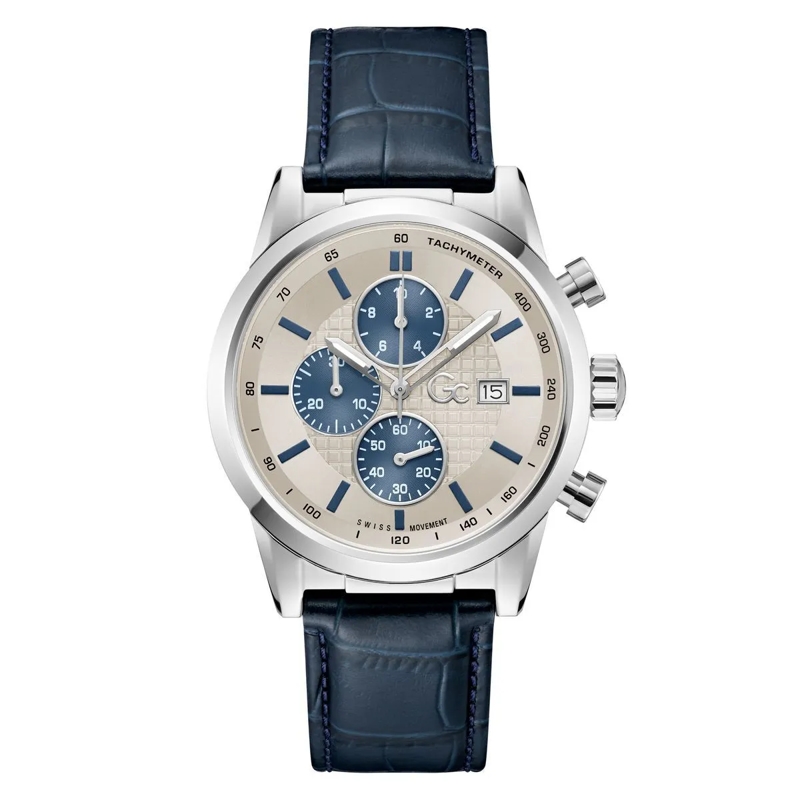 GC Quarzuhr Quarz-Analoguhr Gc Gallant blau