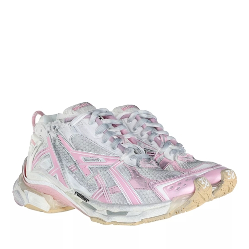 Balenciaga Runner Sneakers Mesh/Nylon White/Pink/Beige Low-Top Sneaker