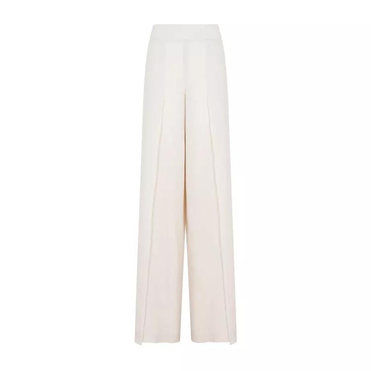 Akris - Greige Silk Fellia Chiffon Pants - Größe 40 -