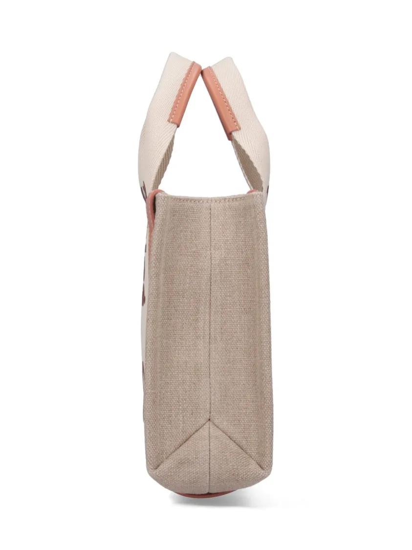 Chloé Shoppers & Totes "Woody" Tote Bag – Beige in beige