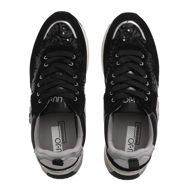 LIU JO Low-Top-Sneaker Maxi Wonder 01 Black(Image 5)