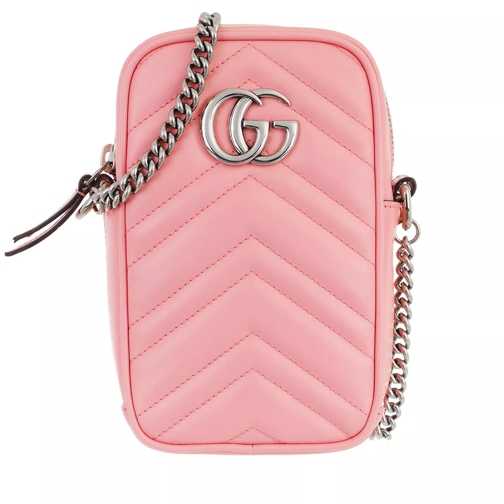 Gucci GG Marmont Mini Bag Leather Wild Rose Crossbody Bag